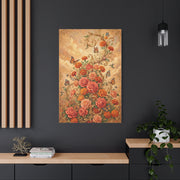Rococo Orange Floral Fantasy Wall Art & Canvas Print