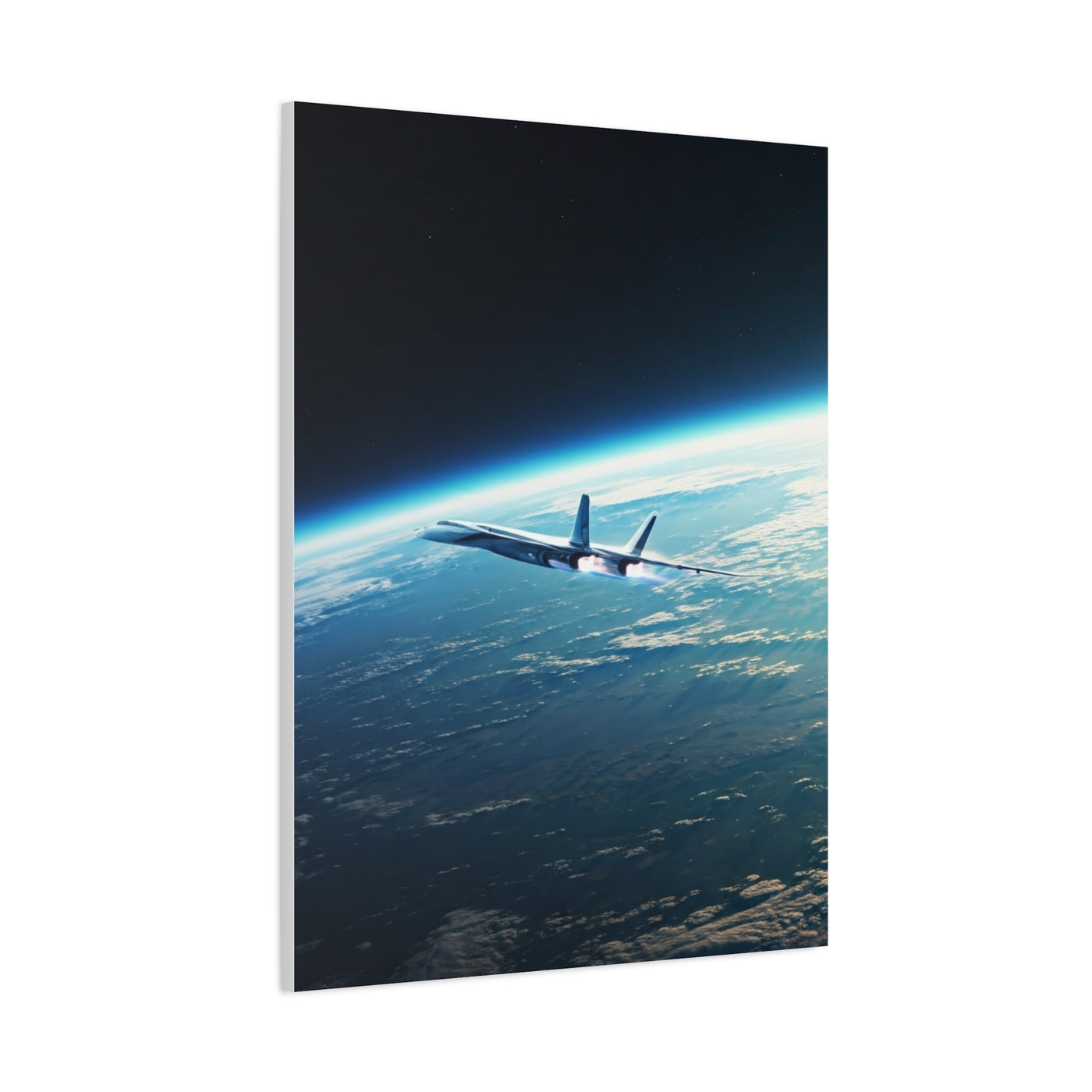 High-Altitude Spaceplane Earth Orbit Wall Art & Canvas Prints