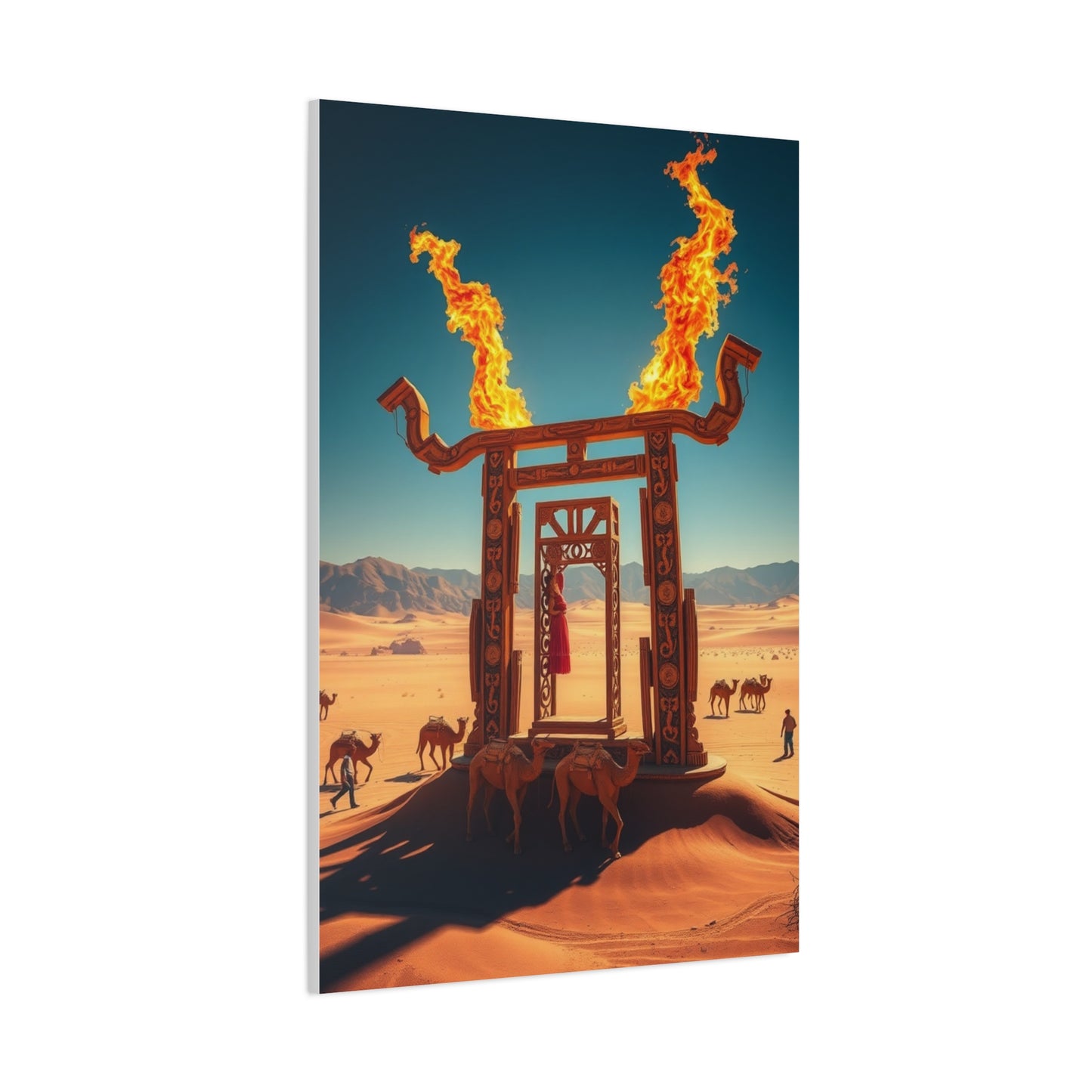 Gilded Sands Impression Wall Art & Canvas Print