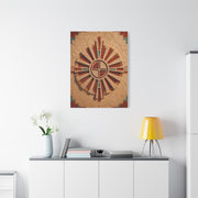 Sacred Sunburst Geometry Southwest Wall Art & Canvas Print