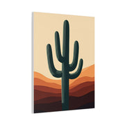 Layered Desert Landscape Saguaro Illustration Wall Art & Canvas Prints