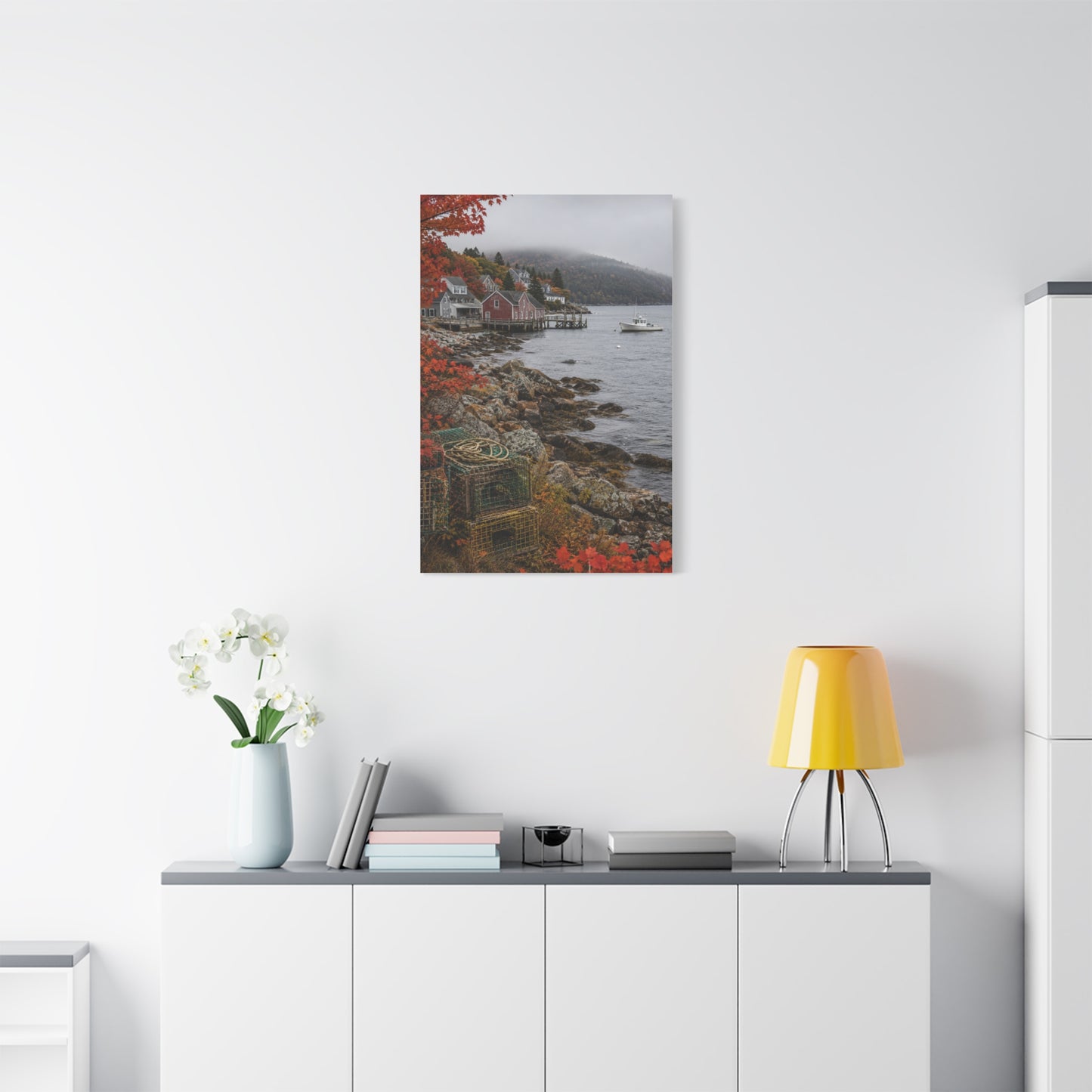 Bar Harbor Maine Coastal Autumn Wall Art & Canvas Print