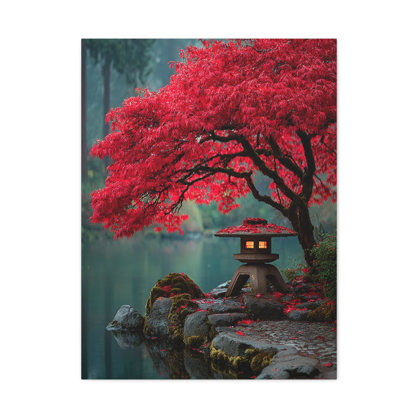 Japanese Maple Garden Autumn Wall Art & Canvas Print