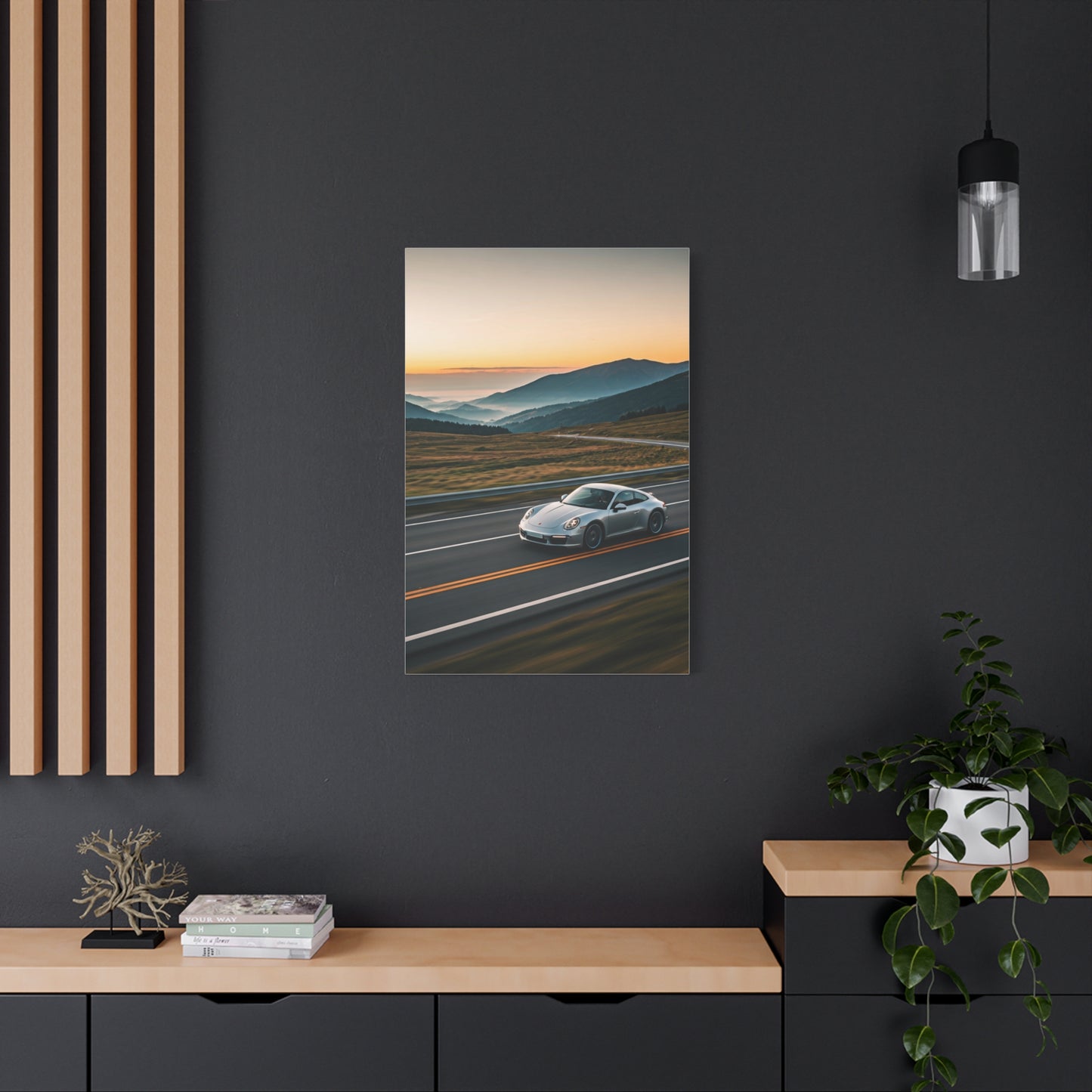 Porsche 911 Alpine Sunrise Cruise Wall Art & Canvas Prints