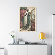 Vintage Fashion Atelier Illustration Wall Art & Canvas Print