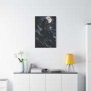 Midnight Moon Siren on the Rocks Wall Art & Canvas Print