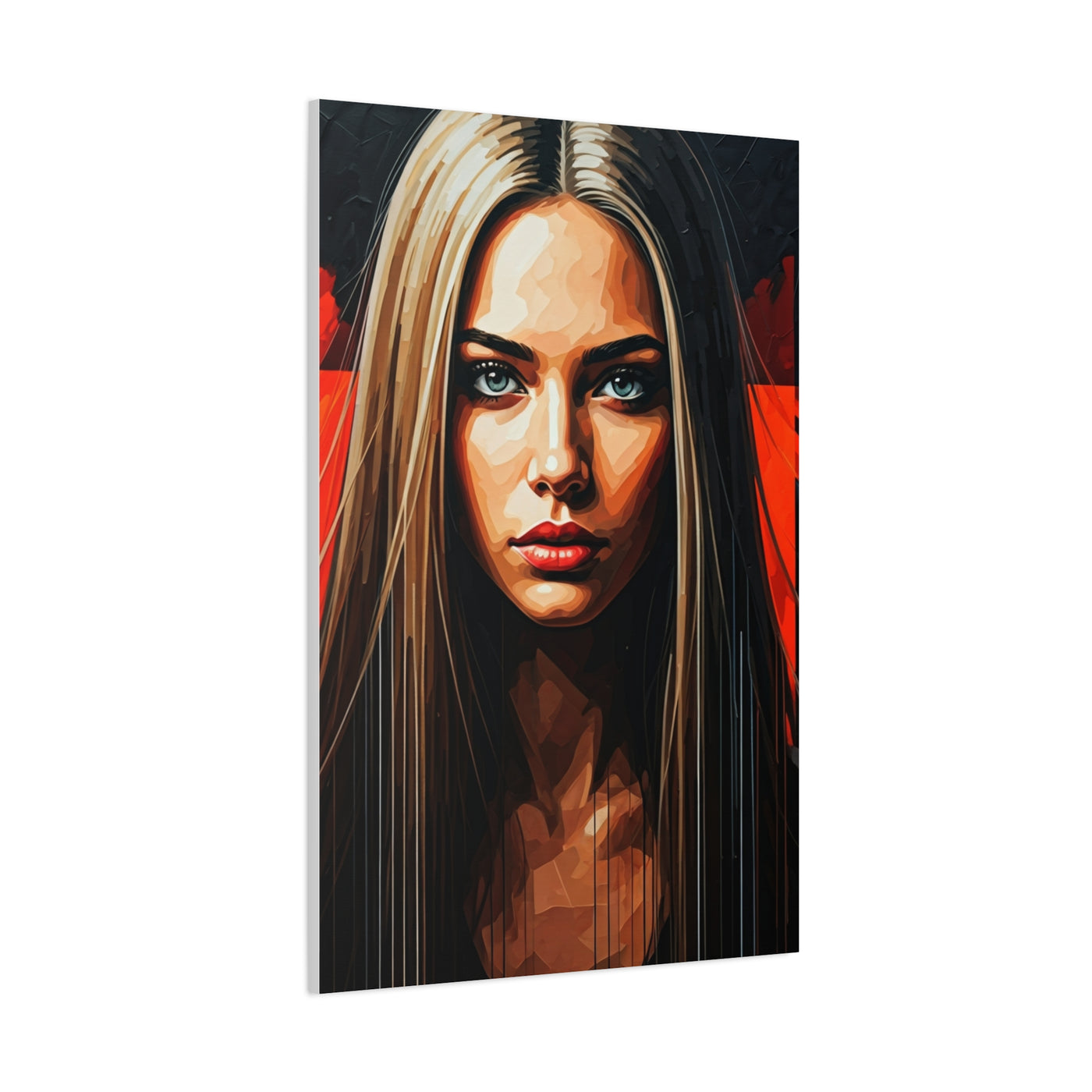 Intense Gaze Modern Portrait Wall Art & Canvas Print