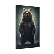 Standing Grizzly Bear Studio Portrait Wall Art & Canvas Prints