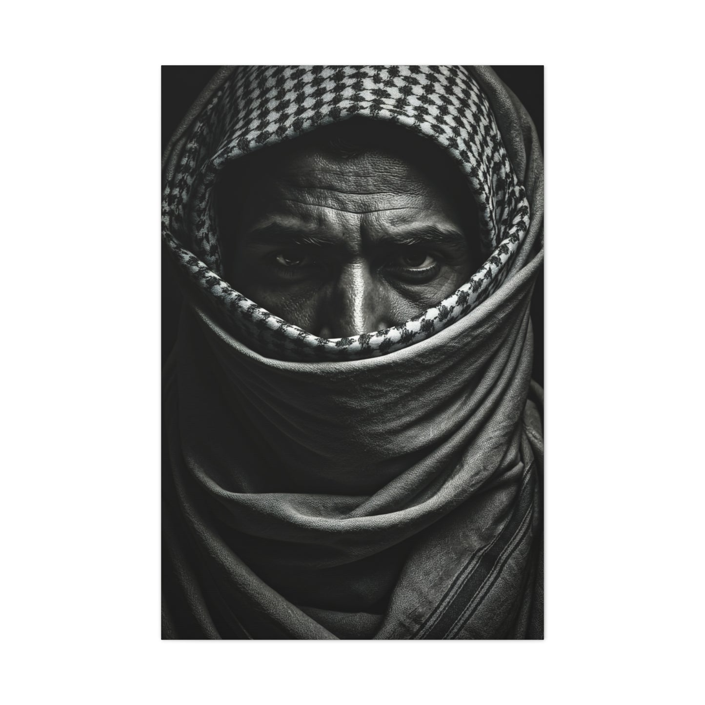 Eyes of Endurance Black & White Portrait Wall Art & Canvas Prints