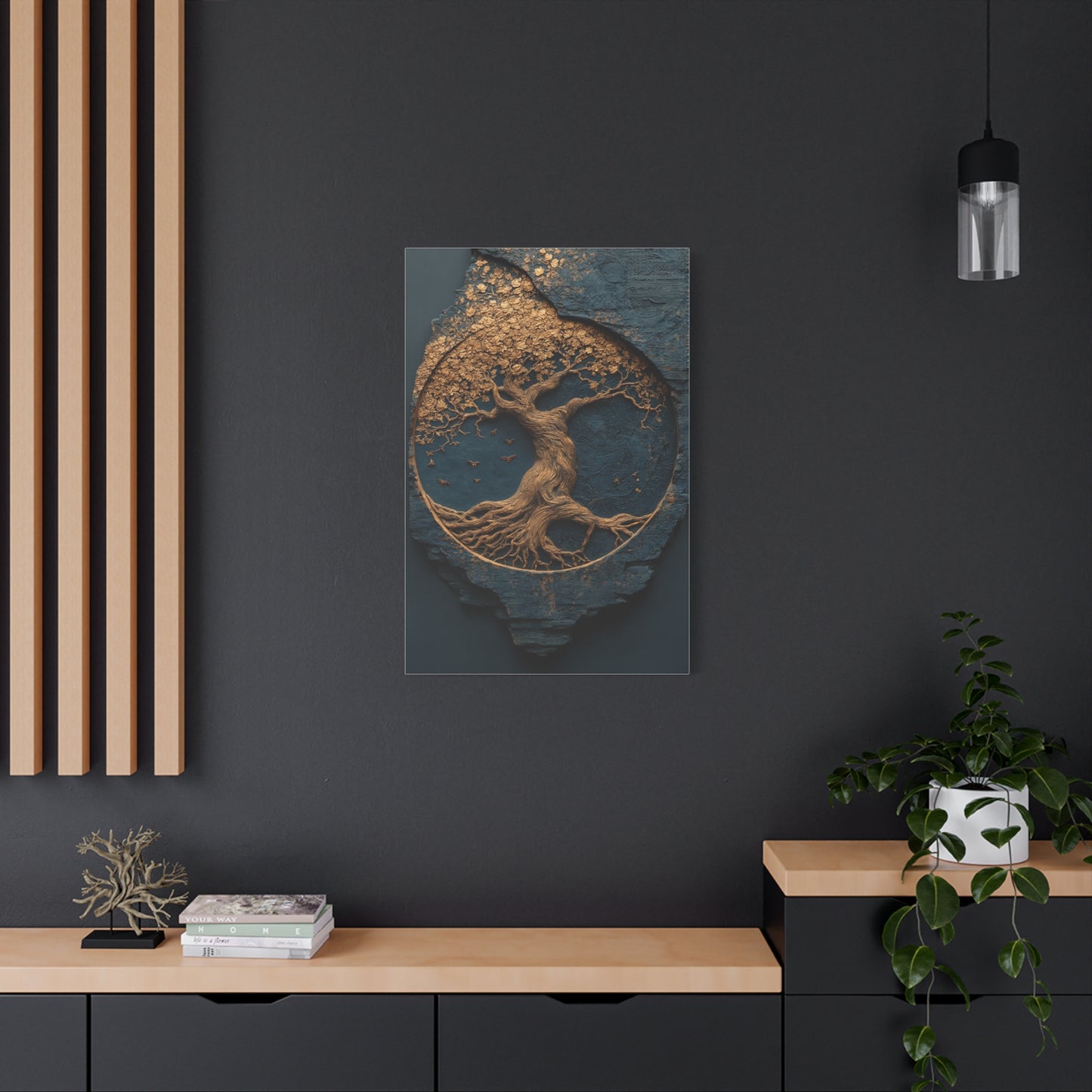 Gold Tree of Life Relief Wall Art & Canvas Print