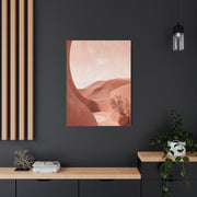 Terracotta Pink Desert Abstraction Wall Art & Canvas Print