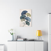Navy Ginkgo Botanical Elegance Wall Art & Canvas Print