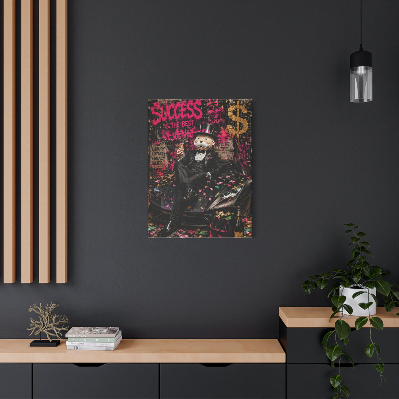 Luxury Street Pop Billionaire Rebel Street Wall Art & Canvas Print