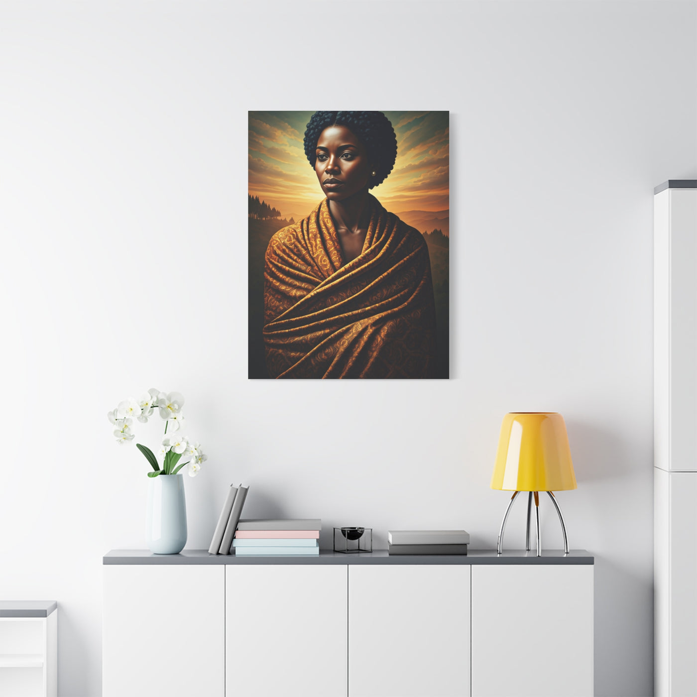 Golden Horizon Queen Portrait Wall Art & Canvas Prints