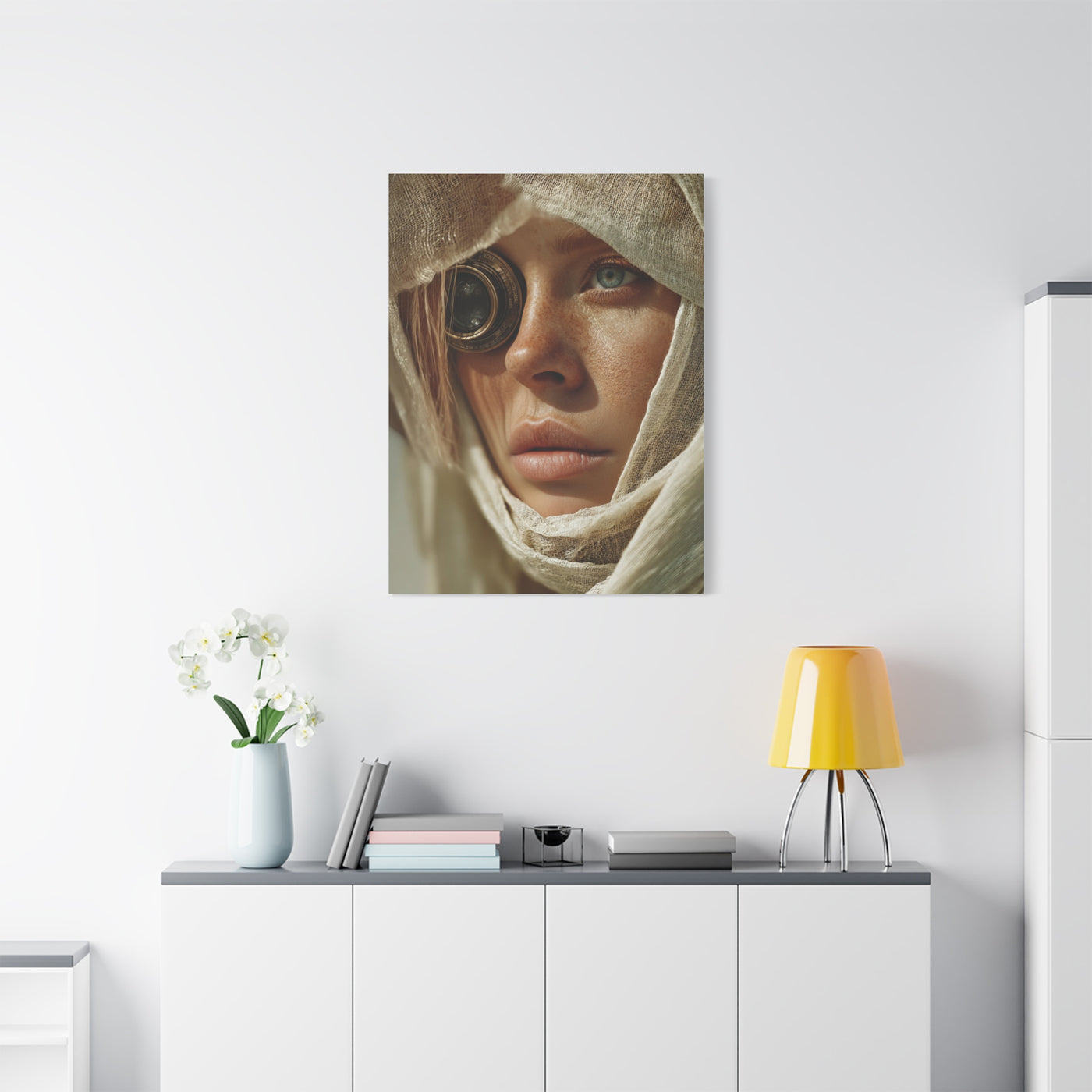Veiled Lens Surreal Portrait Wall Art & Canvas Print