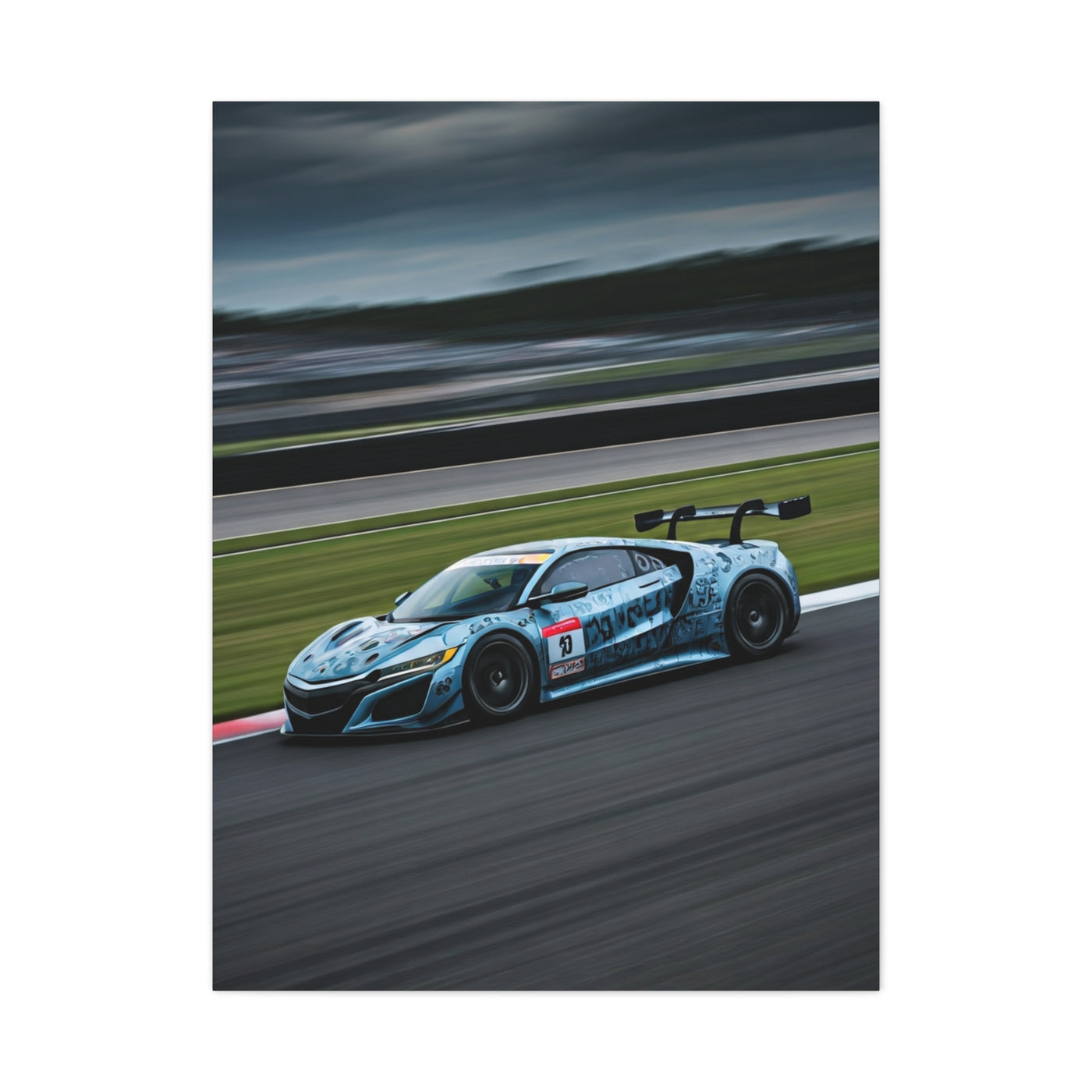 Acura NSX GT3 Modern Circuit Balance Wall Art & Canvas Prints