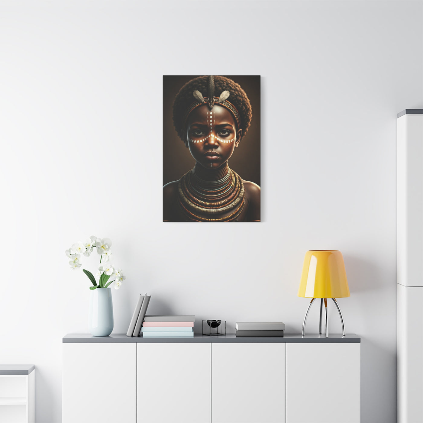 Golden Spirit Child Portrait Wall Art & Canvas Prints