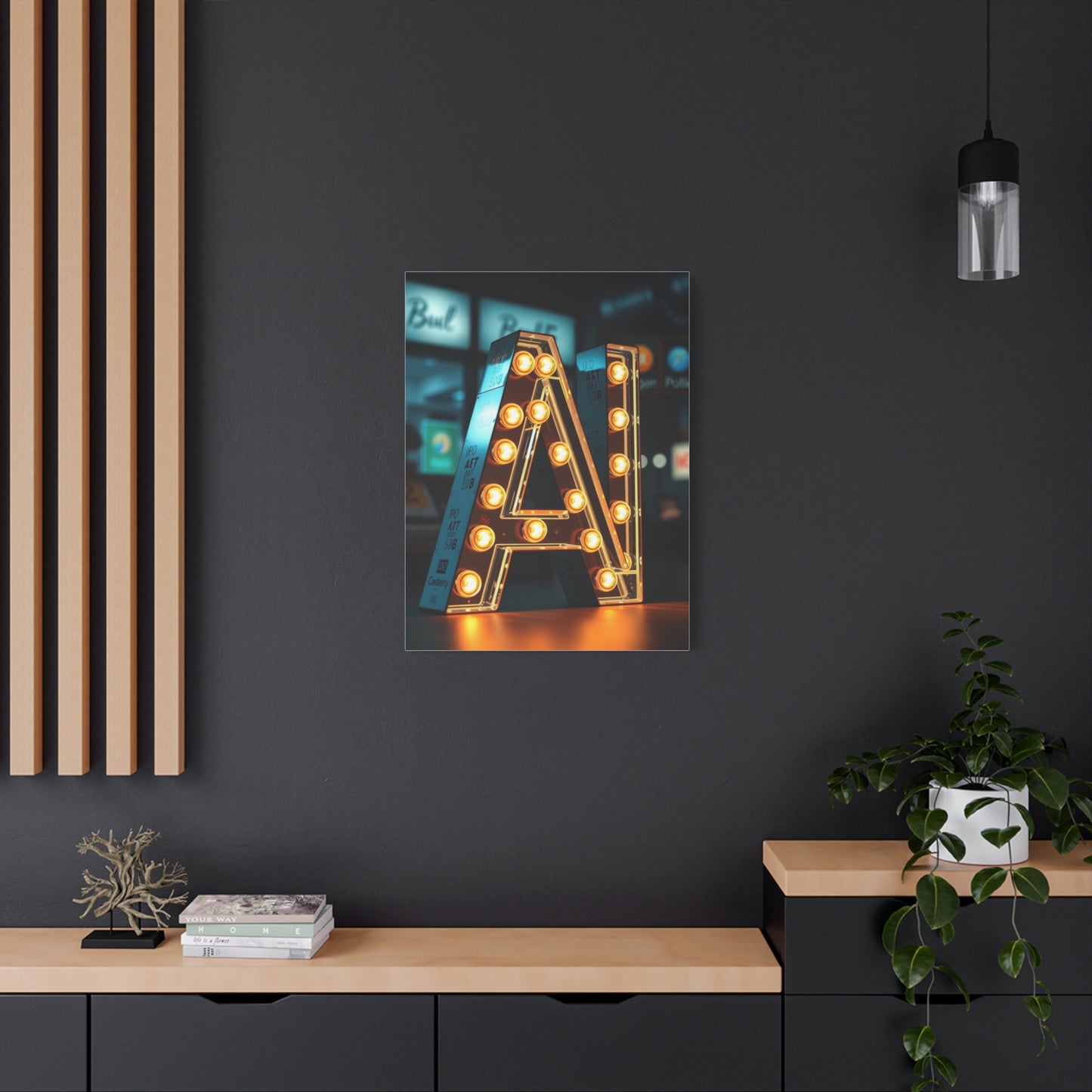 Masterpiece A Alphabet & Letter Art Vision Wall Art & Canvas Print