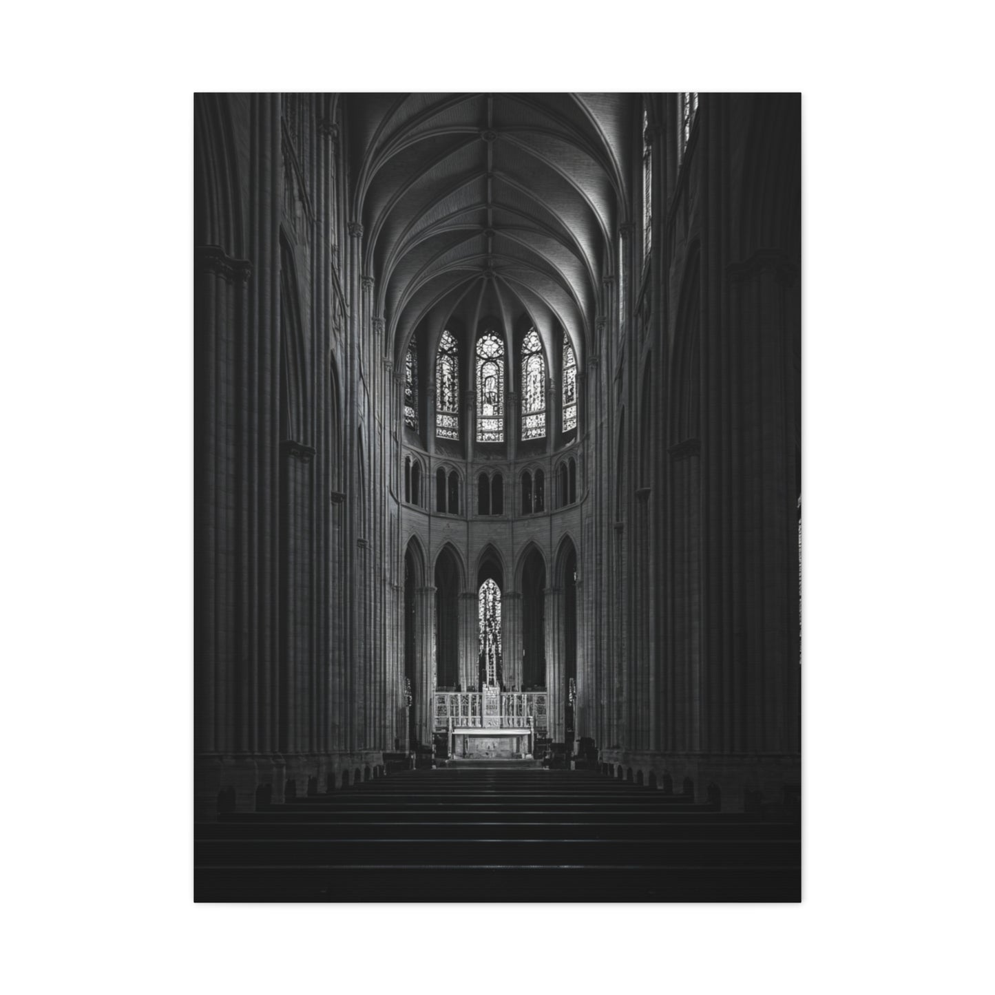 Gothic Cathedral Nave Light Wall Art & Canvas Prints