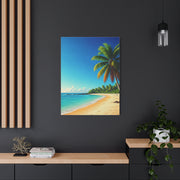 Tropical Palm Paradise Beach Wall Art & Canvas Prints