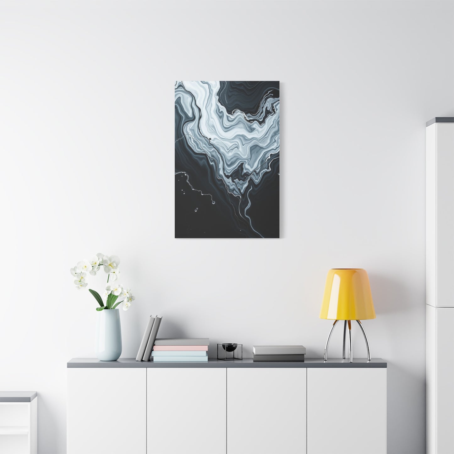 Black and White Abstract Art Supreme Canvas Wall Art & Canvas Print