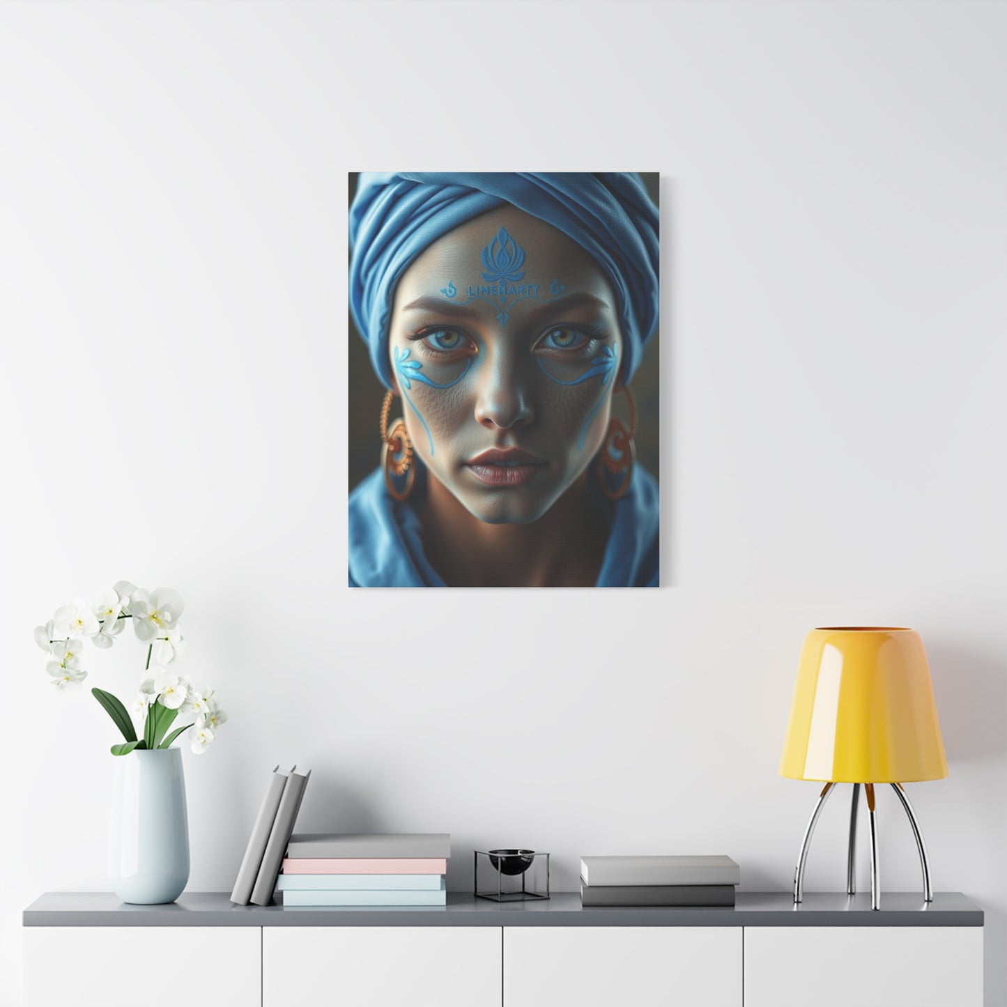 Cobalt Tranquility Painting Wall Art & Canvas Print