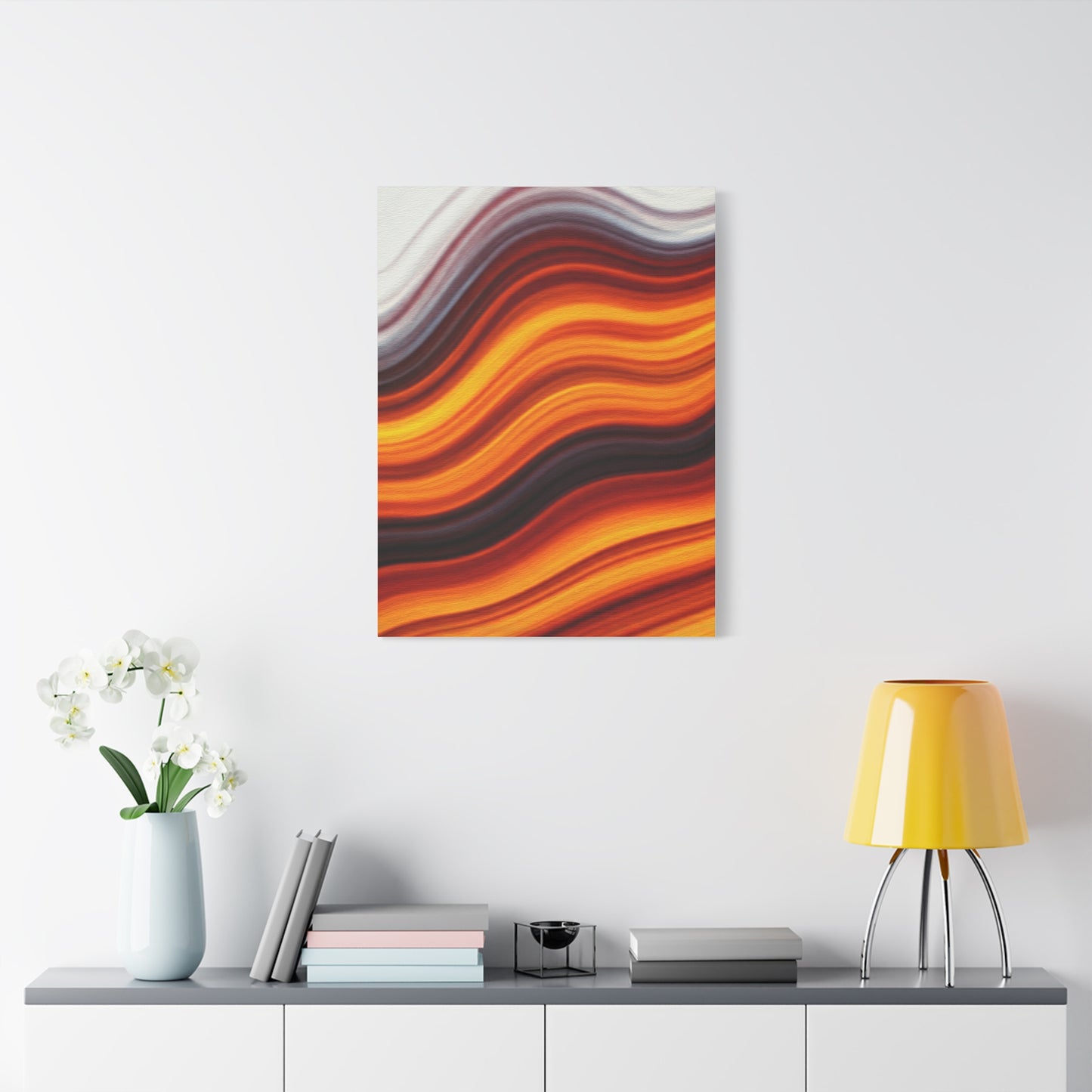 Ember Wave Horizon Abstract Wall Art & Canvas Prints