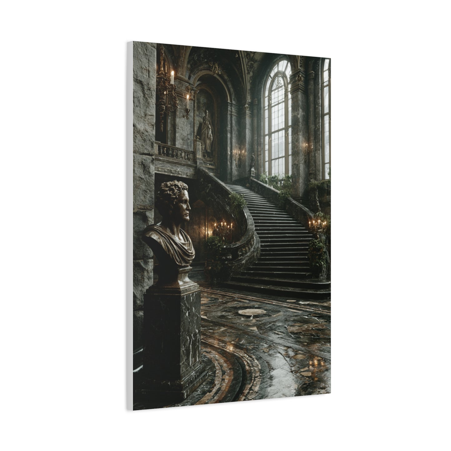 Grand Italian Staircase Interior Wall Art & Canvas Print