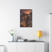 Rustic Farmhouse Santa at Dusk Wall Art & Canvas Print