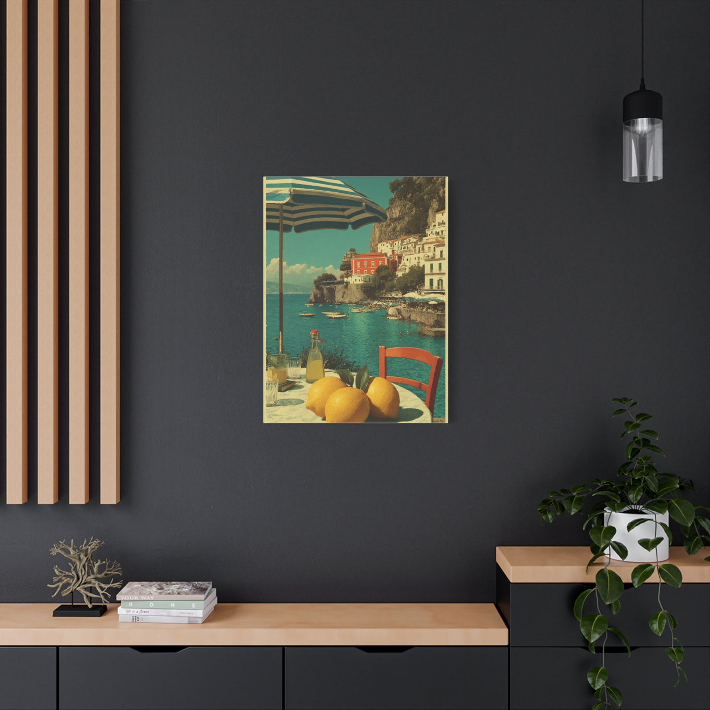 Vintage Amalfi Lemon Terrace Wall Art & Canvas Print