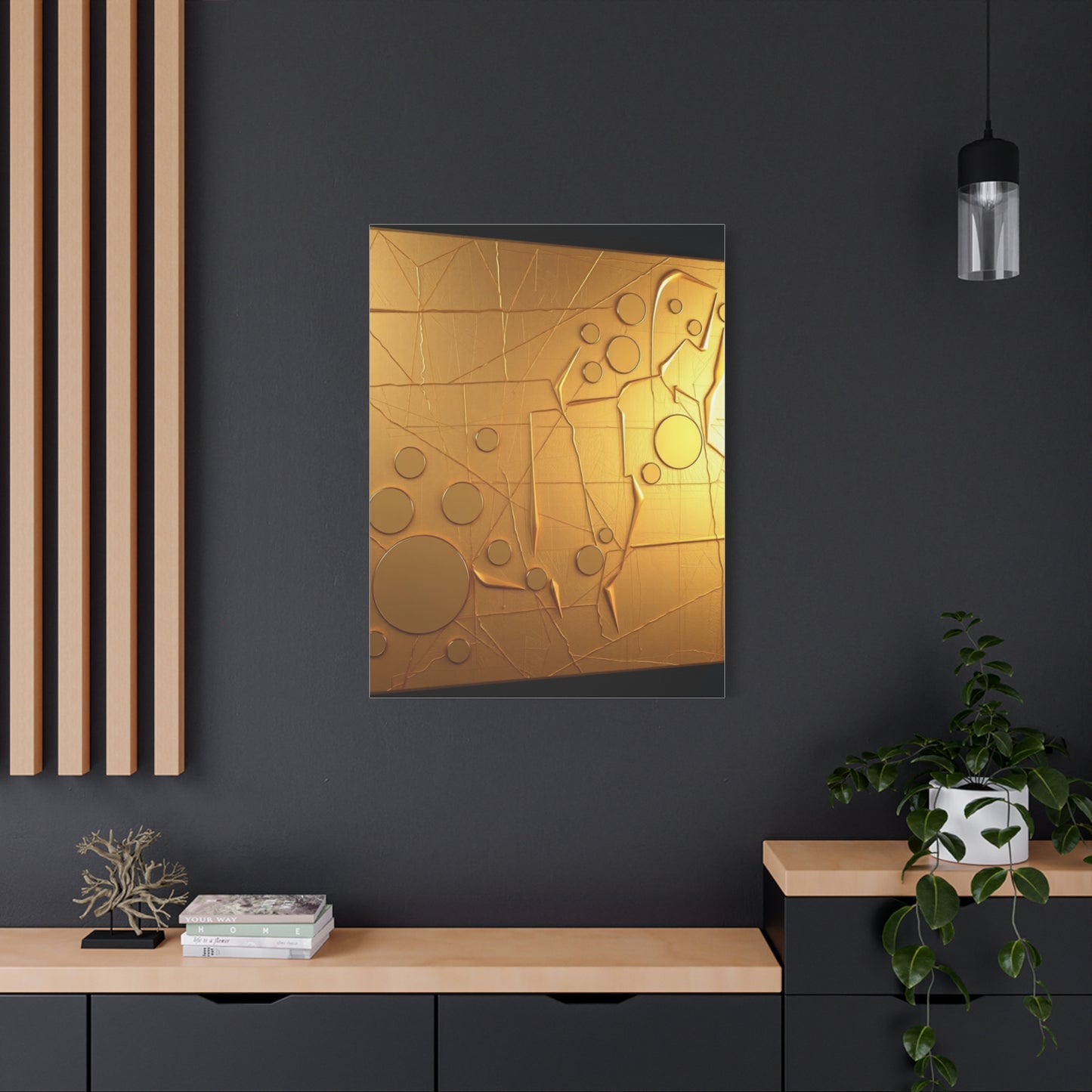 Masterpiece Gold & Silver Canvas Art Vision Wall Art & Canvas Print