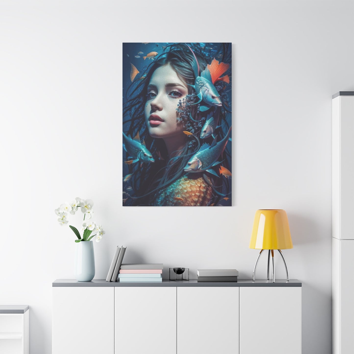 Aqua Woman Wall Art & Canvas Prints
