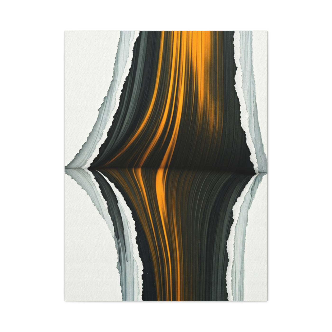 Vertical Gold Reflection Abstract Wall Art & Canvas Prints