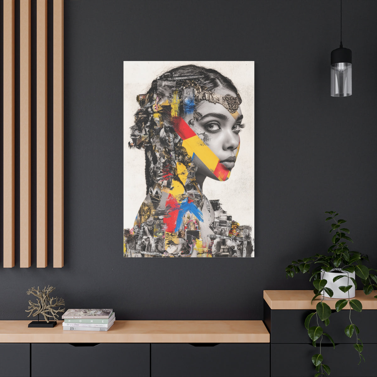 Avant Garde Collage Portrait Wall Art & Canvas Print