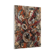 Industrial Drum Explosion Collage Wall Art & Canvas Print