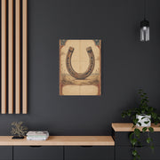 Rustic Horseshoe Frontier Poster Wall Art & Canvas Print