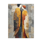 Textured Golden Figures Unity Wall Art & Canvas Print
