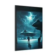 Storm Hangar Jet Silence Wall Art & Canvas Prints