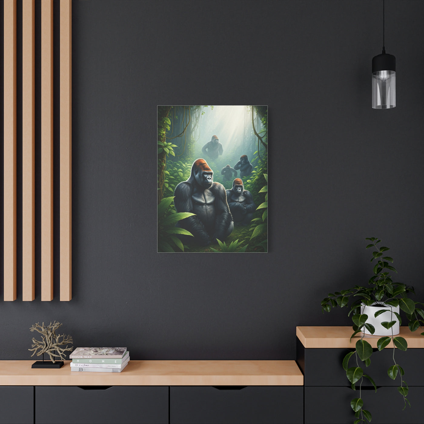 Jungle Guardians Gorilla Family Wall Art & Canvas Prints