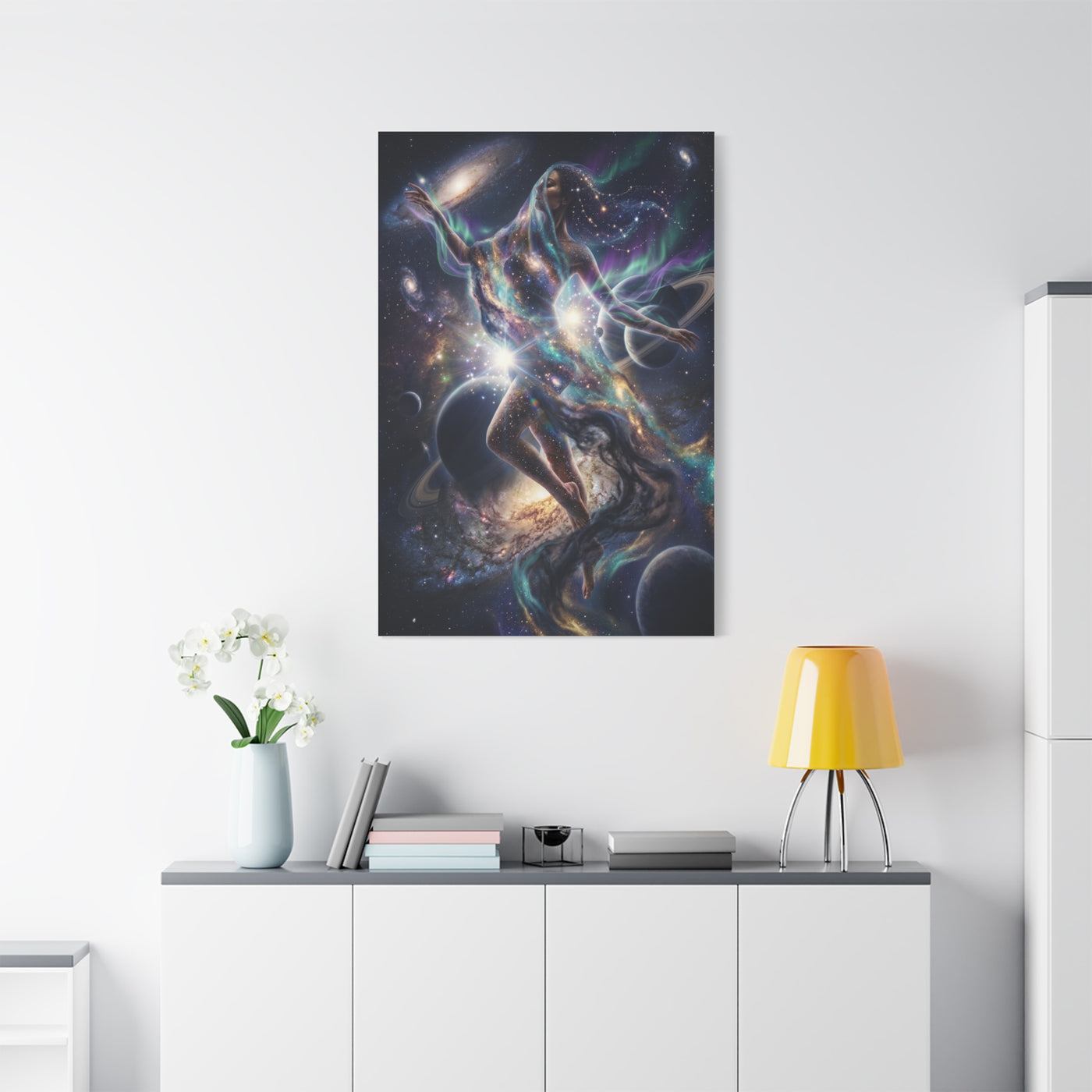 Celestial Cosmic Figure Wall Art & Canvas Print