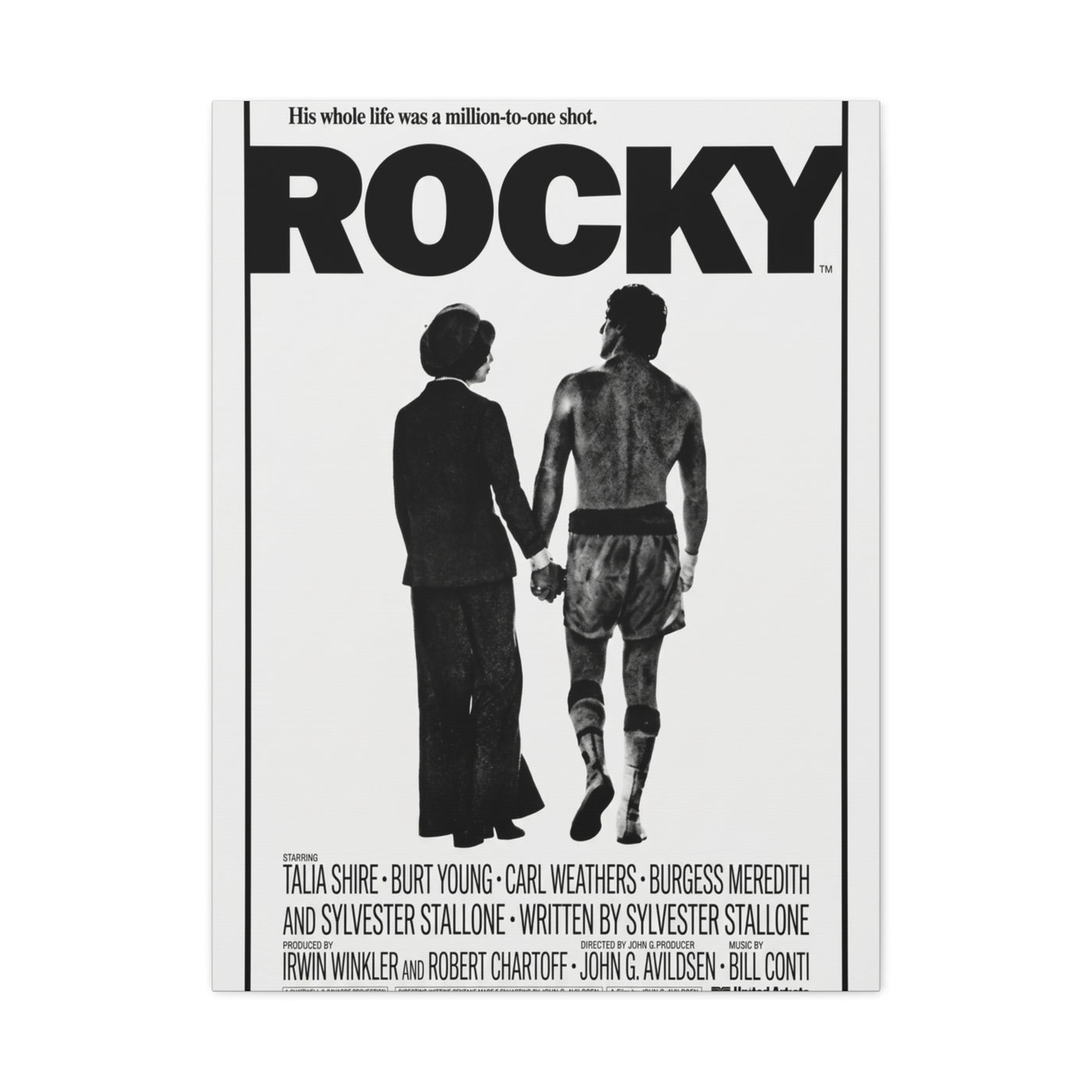 Rocky Movie Poster Wall Art & Canvas Print