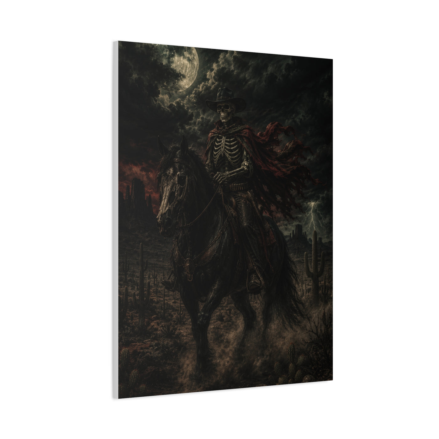 Storm Rider Gothic Western Scene Wall Art & Canvas Print