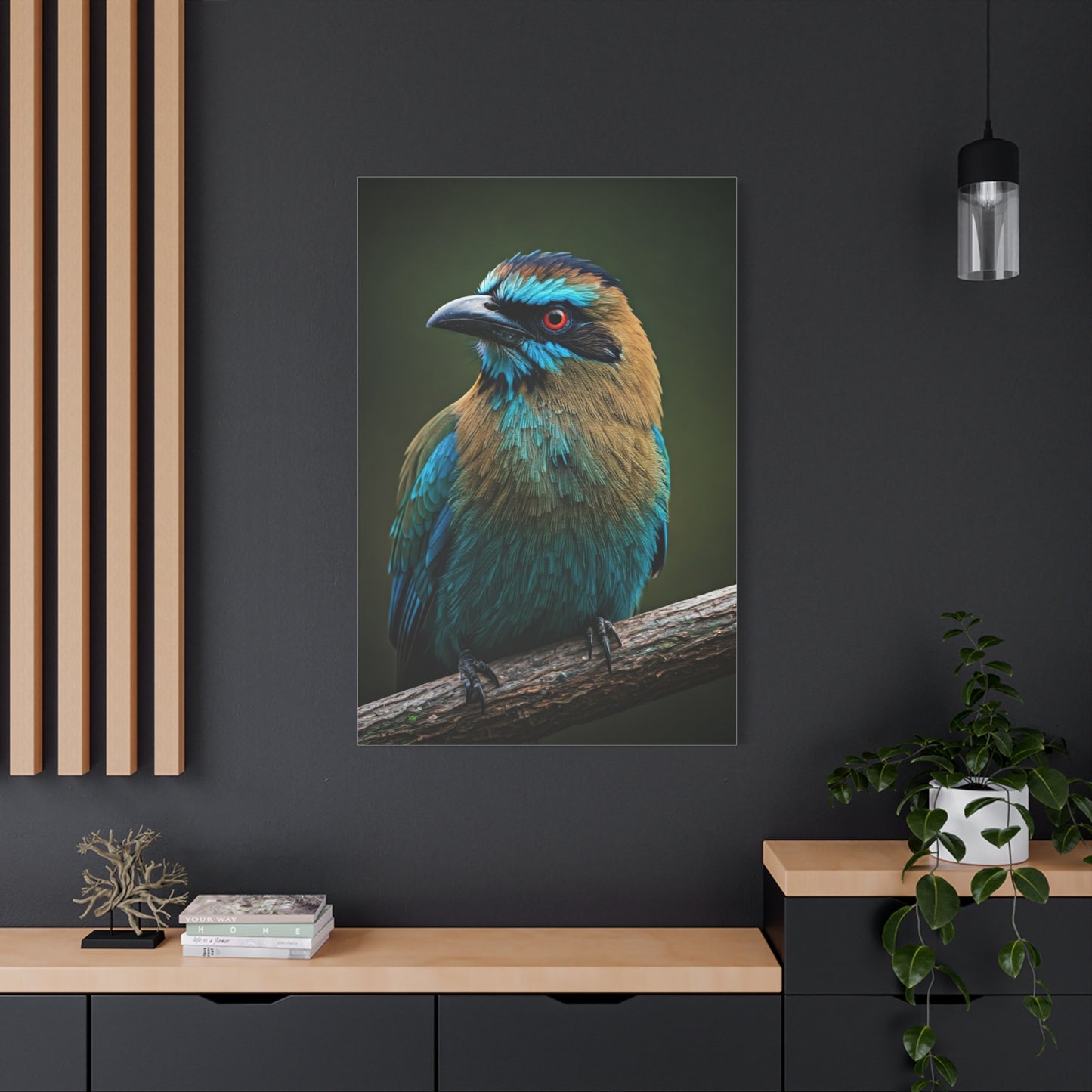 Turquoise-Browed Motmot Wall Art & Canvas Prints