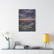 London Skyline Twilight Over the River Thames Wall Art & Canvas Print