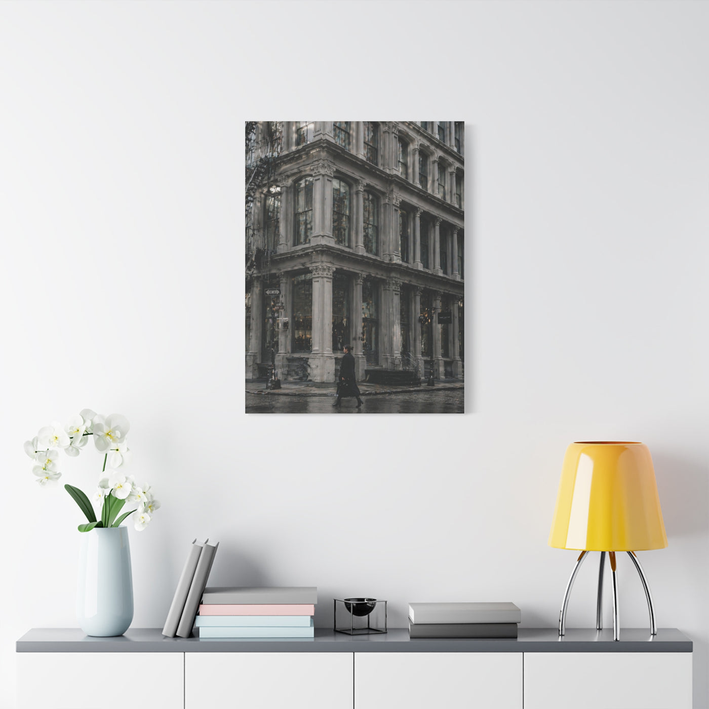 SoHo Cast Iron Corner Study Wall Art & Canvas Print