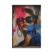 Urban Fashion Graffiti Portrait Street Wall Art & Canvas Print