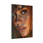 Copper Monocle Freckled Portrait Wall Art & Canvas Print