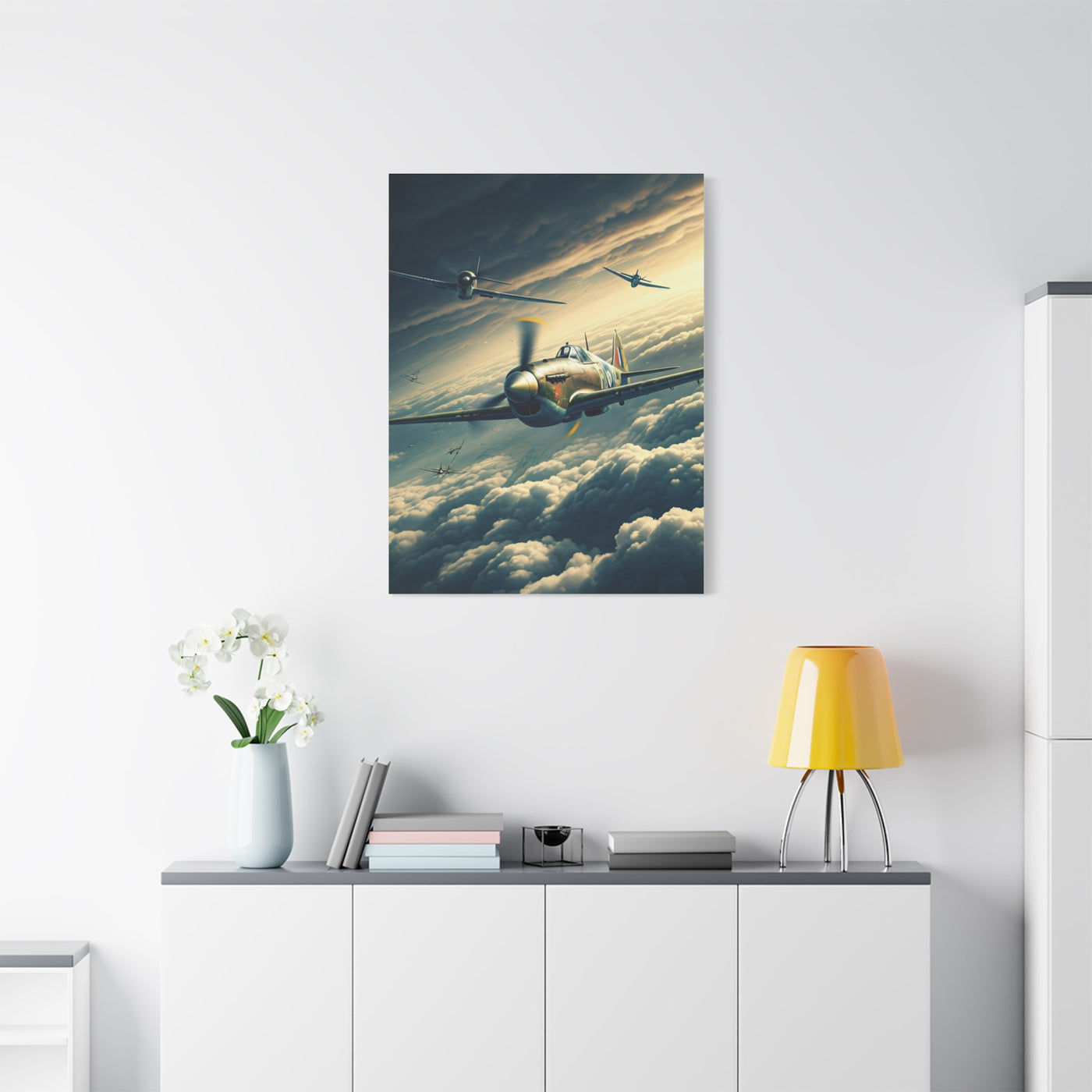 Squadron Flight Over Endless Skies Wall Art & Canvas Prints