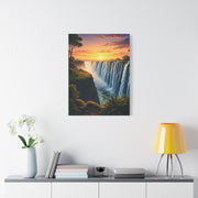 Waterfall at Golden Horizon Wall Art & Canvas Prints