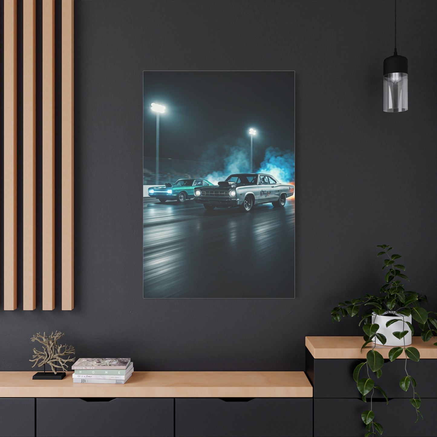 1967 Plymouth GTX vs 1967 Dodge Coronet R/T Super Stock Showdown Wall Art & Canvas Prints